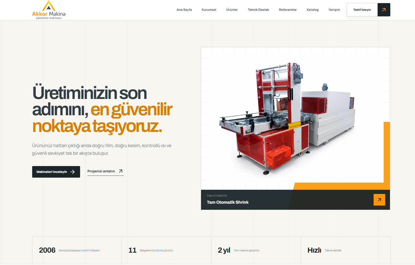 Kutu Shrink Paketleme Makinesi Satışı