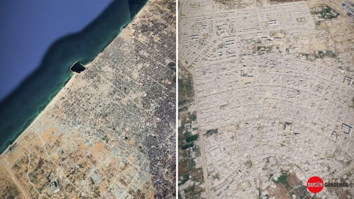 GAZZE'NİN YÜZÜ DEĞİŞTİ! Google Haritalar'ın Savaş Görüntüleri Dudak Uçuklattı: Yıkımın Boyutu Gözler Önünde!