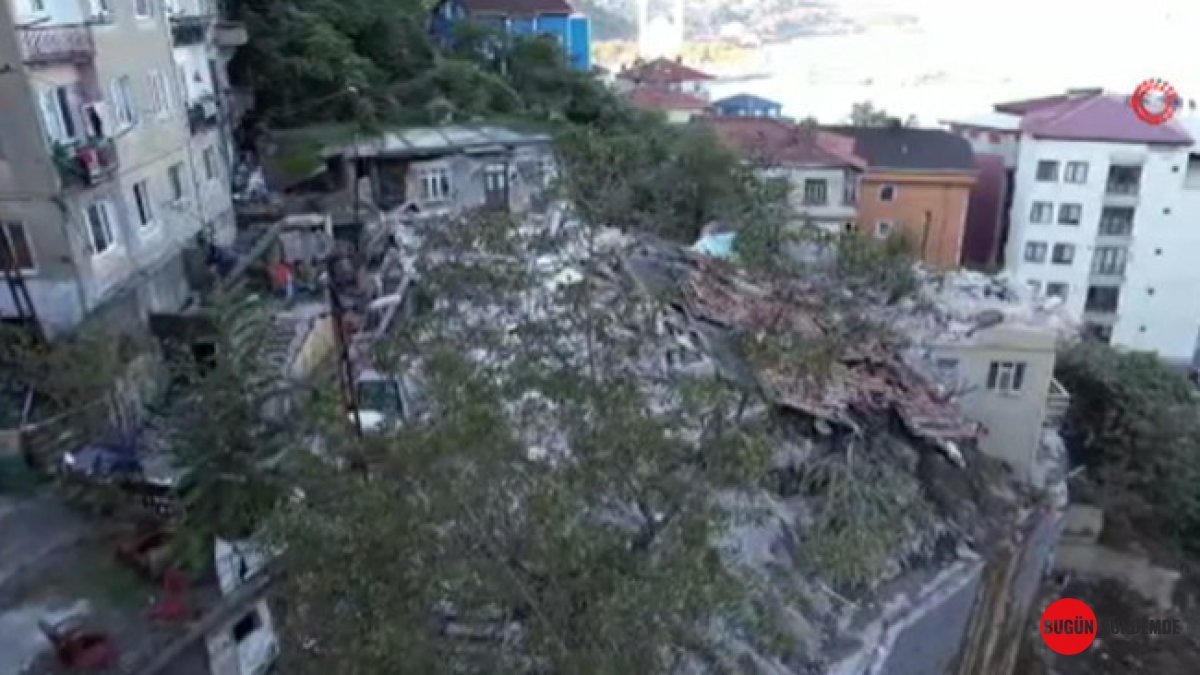 Zonguldak Yıkıma Teslim! İki Katlı Bina Yerle Bir Oldu: O Anlar Kamerada!